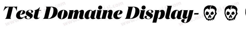 Test Domaine Display字体转换
